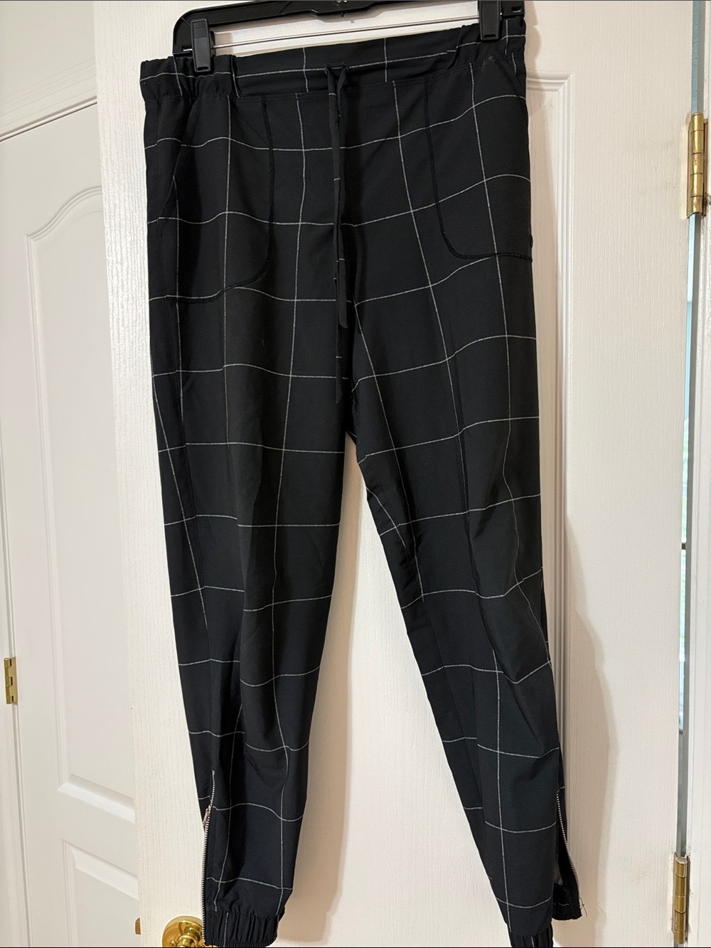 Albion Black Windowpane Jetsetter Pants